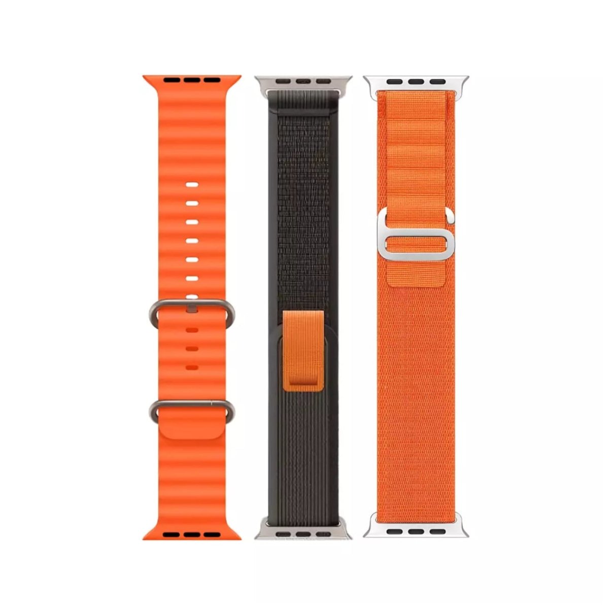 3 Pack Ocean, Trail & Alpine Loop Bands For Apple Watch Ultra 1&2 - RueZone Apple Watch Straps