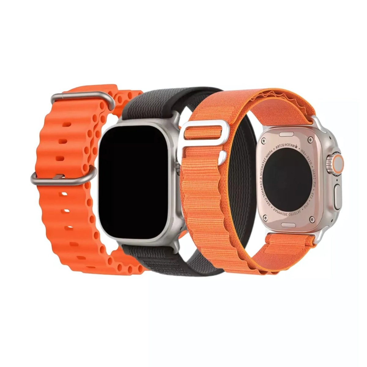 3 Pack Ocean, Trail & Alpine Loop Bands For Apple Watch Ultra 1&2 - RueZone Apple Watch Straps
