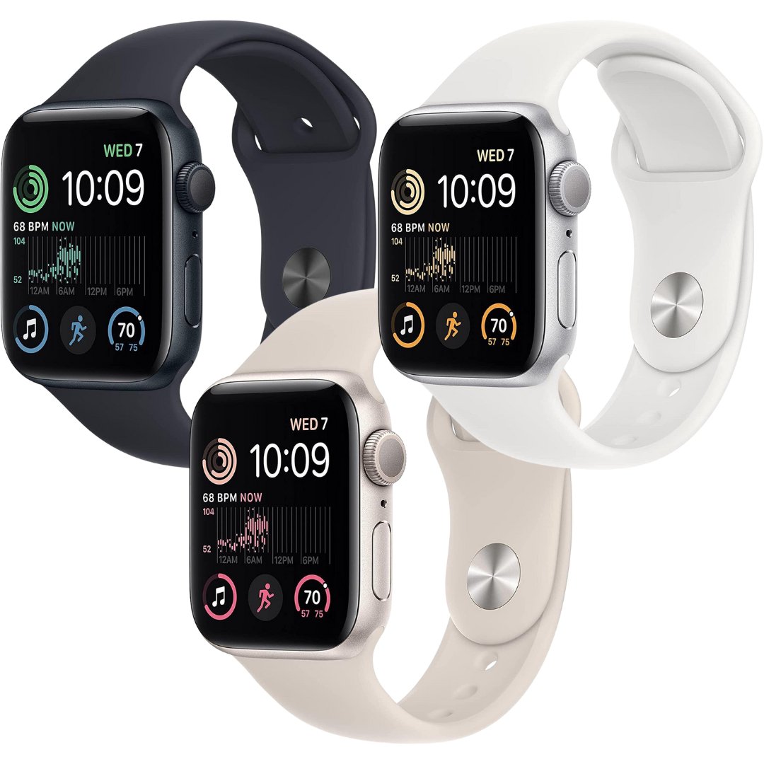 Apple Watch SE 2nd Gen (2022) Refurbished GPS - RueZone Smartwatch 40mm Midnight Fair