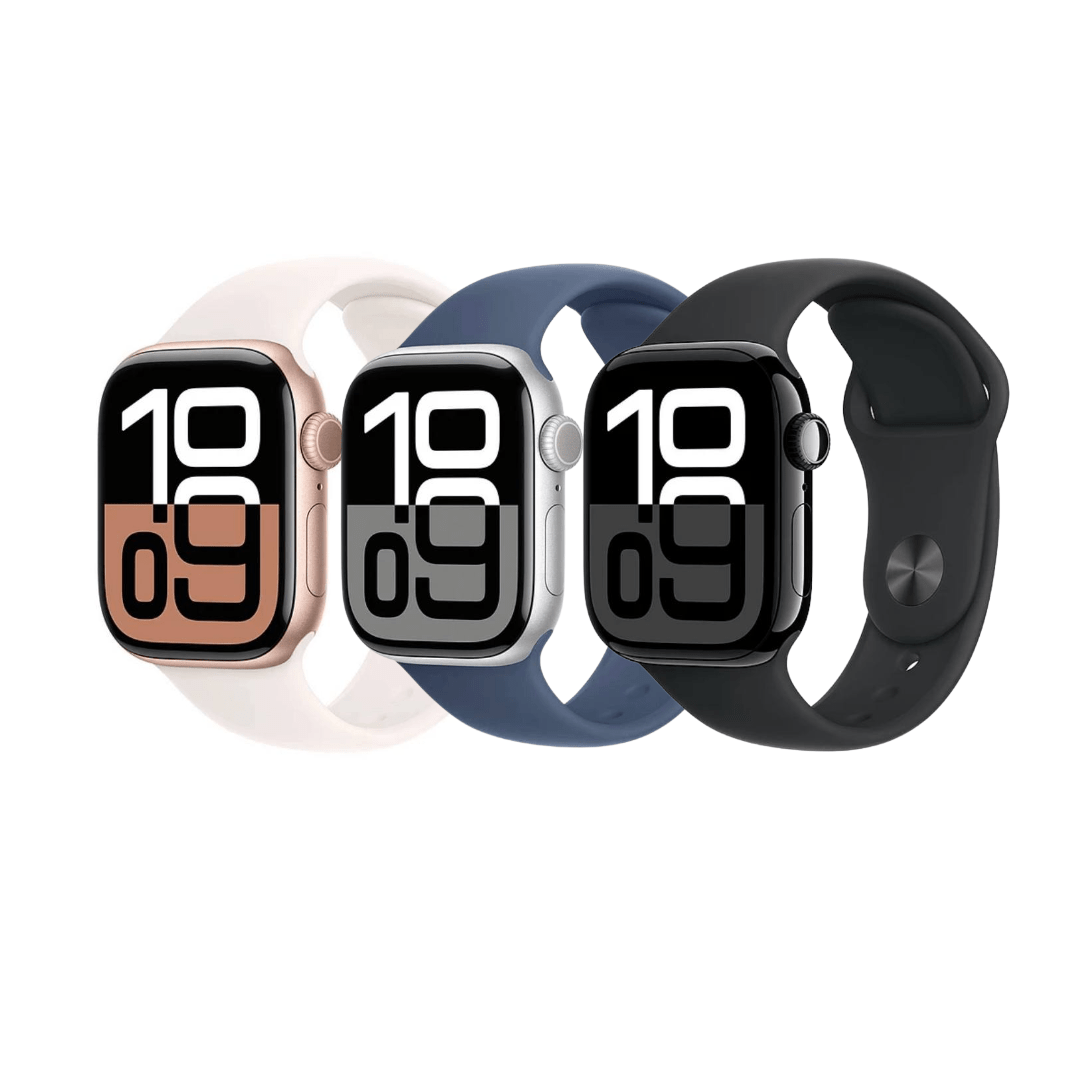 Apple Watch Series 10 Aluminum GPS + Cellular Refurbished - RueZone Smartwatch 42mm Jet Black Excellent