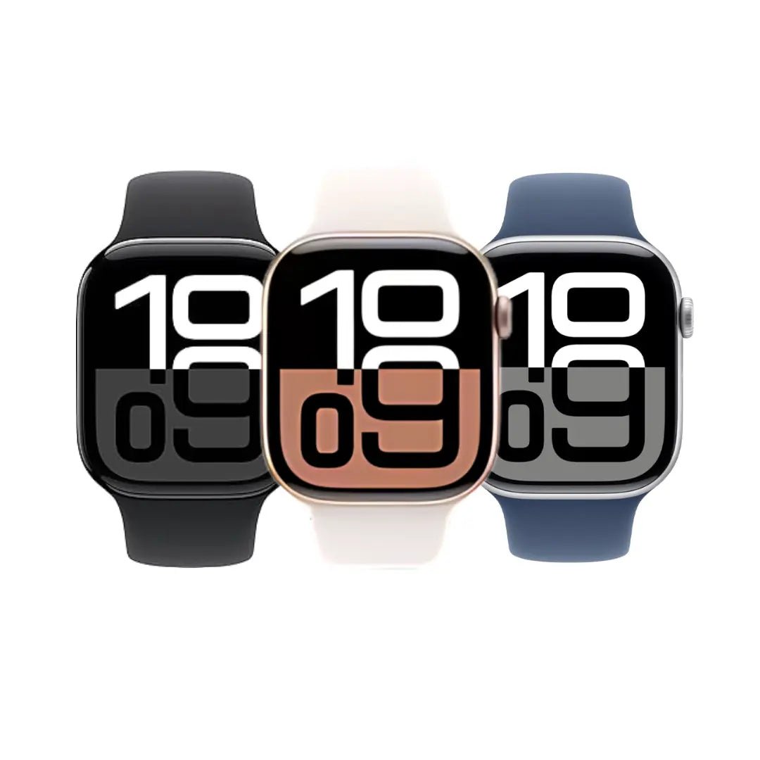 Apple Watch Series 10 Aluminum GPS Only Refurbished - RueZone Smartwatch 42mm Jet Black Fair