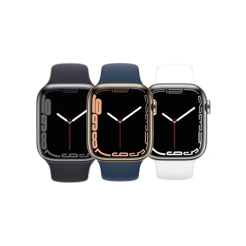 Apple Watch Series 7 Stainless Steel Refurbished GPS + Cellular - RueZone Smartwatch 41mm Graphite Fair