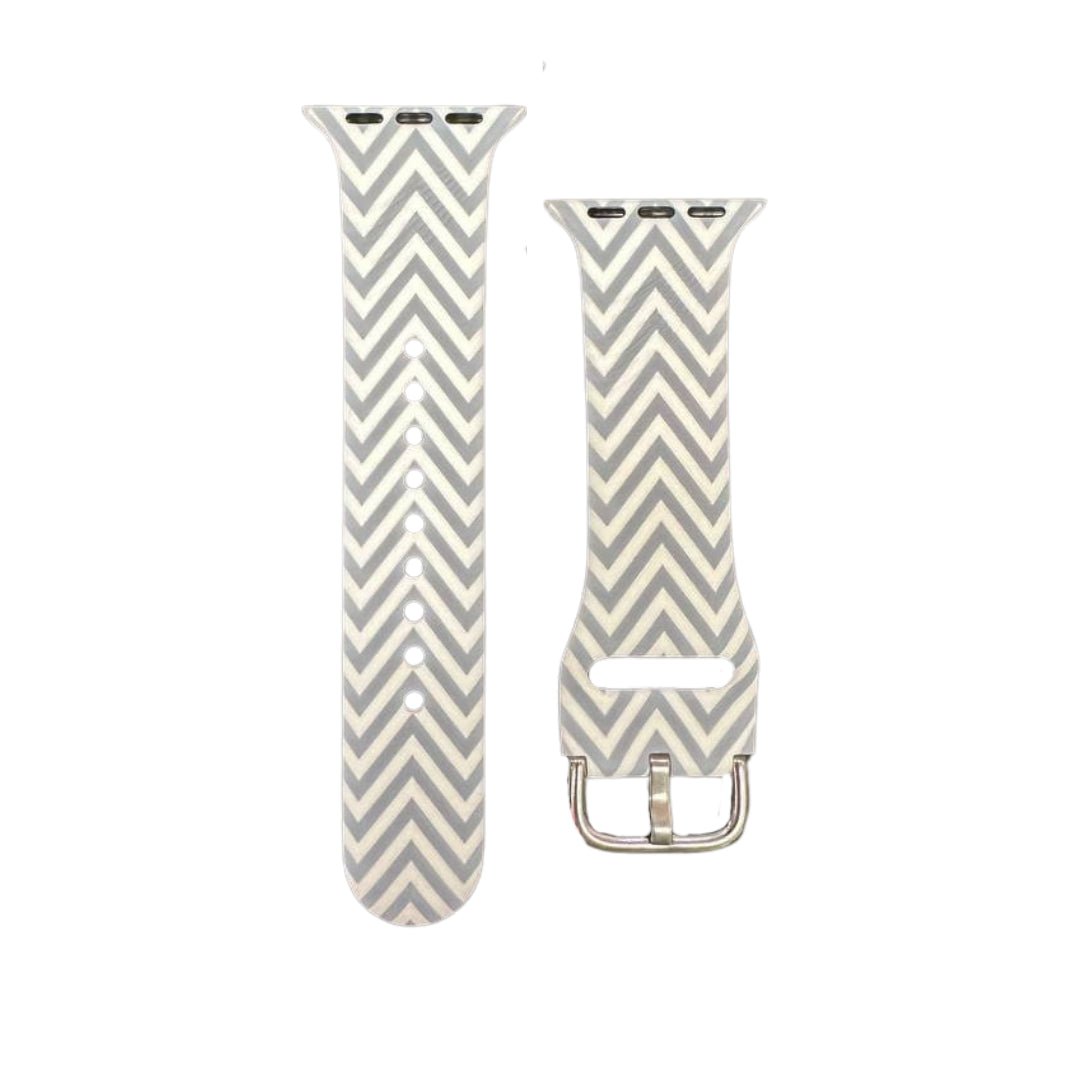 Blue Zig - Zag Pattern Apple Watch Strap – 38/40/41mm (S/M) - RueZone Apple Watch Straps