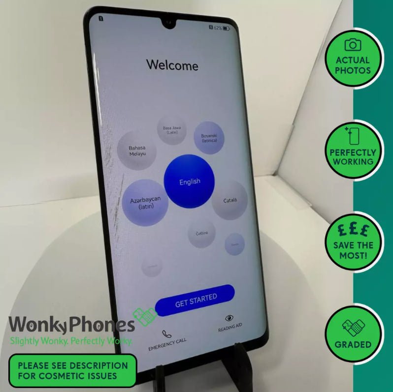 Huawei P30 Pro - 128GB - Black - Deep Scratches on Screen - RueZone