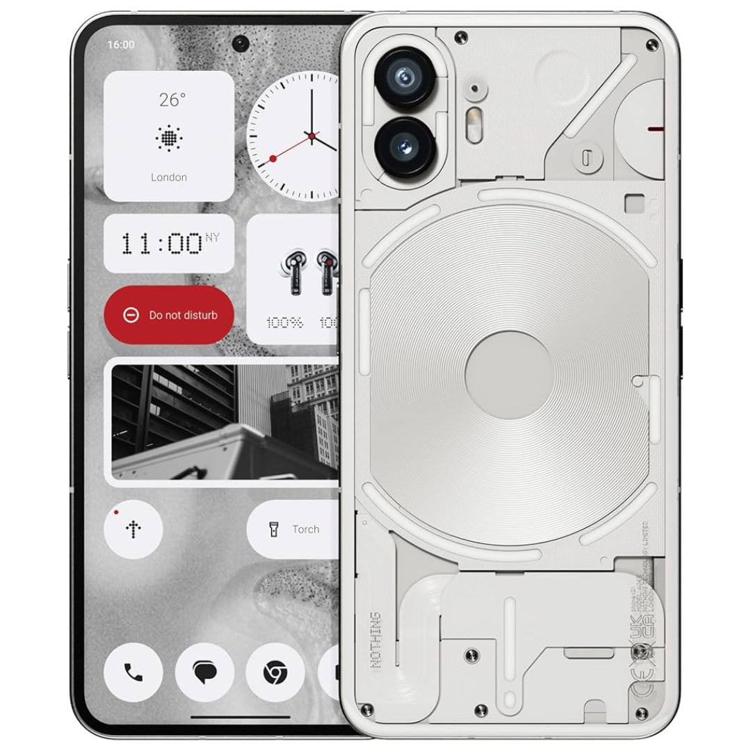 Nothing Phone (2) Refurbished Unlocked - RueZone Smartphone 256GB White Excellent