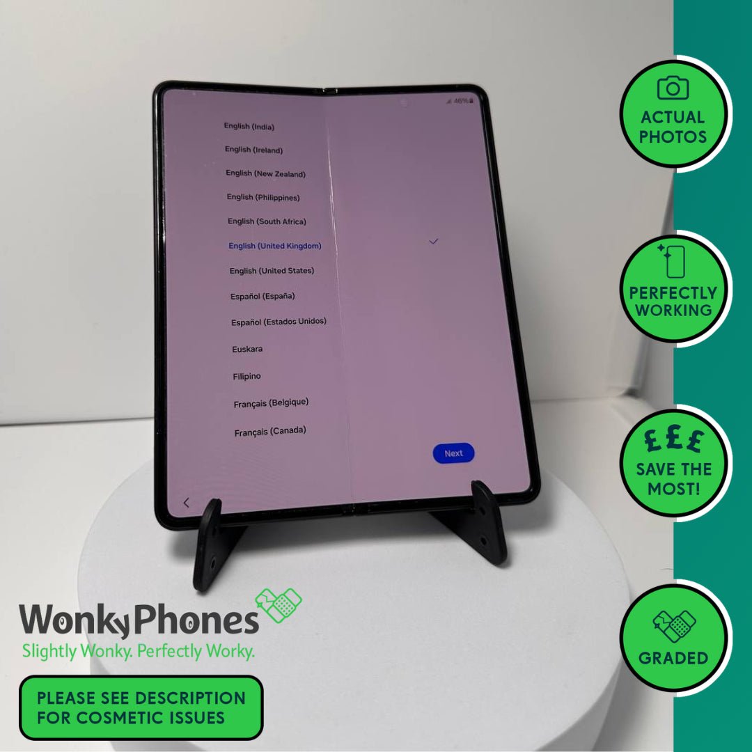 Samsung Galaxy Z Fold3 5G - 256GB - Phantom Black - Creasing - RueZone