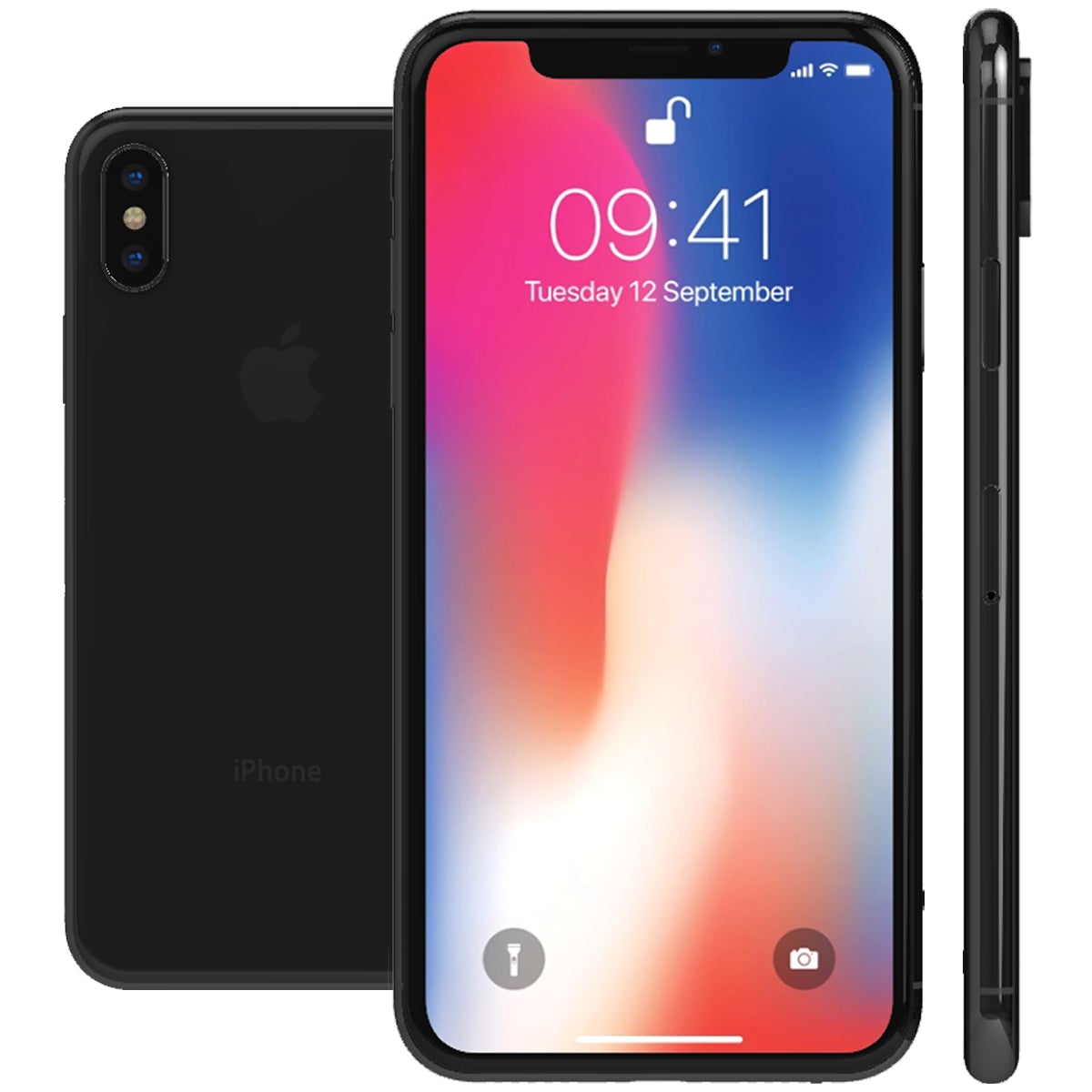 Apple iPhone X Refurbished Unlocked - RueZone Smartphone Excellent 64GB Space Grey