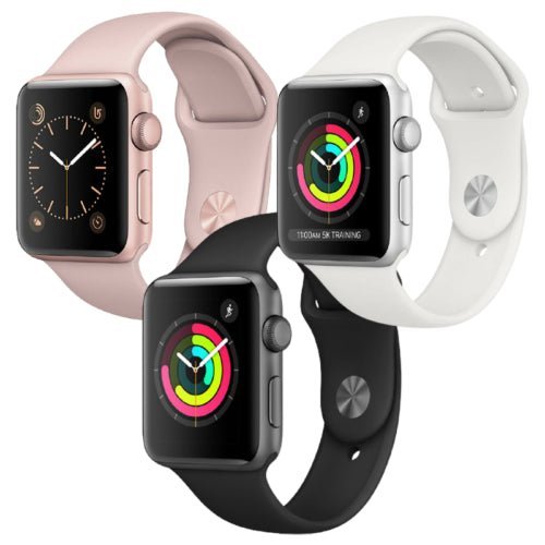 Apple Watch Series 3 Aluminium Refurbished GPS Only - RueZone Smartwatch 38mm Space Grey Fair