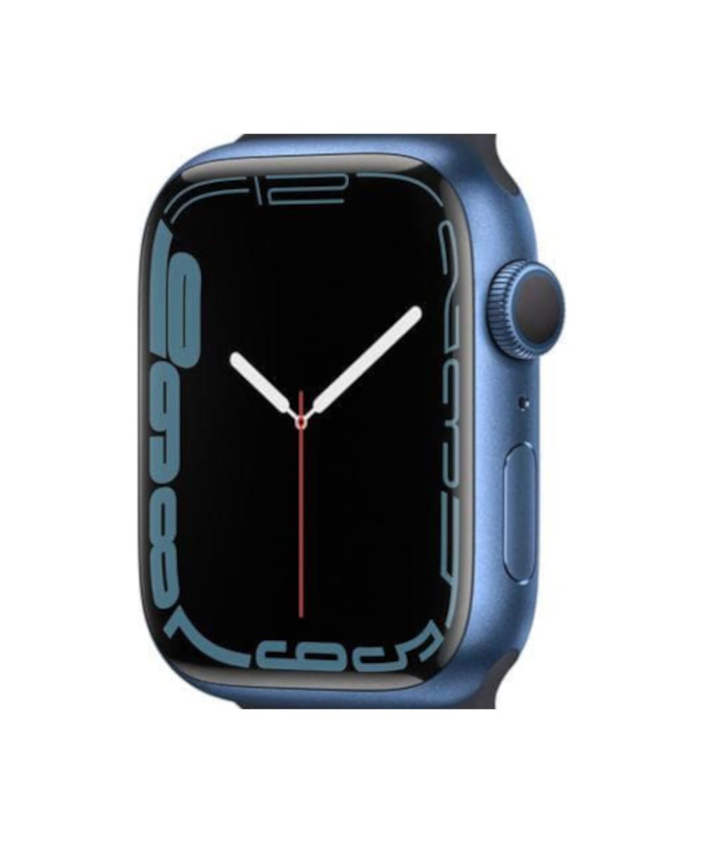Apple Watch Series 7 Aluminium Refurbished GPS Only - RueZone Smartwatch 45mm Blue Excellent