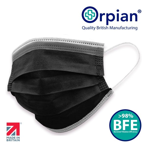 Medical Face Masks (carton of 900) - Type IIR Disposable BFE 98% UK Manufactured - RueZone Blue Carton of 900