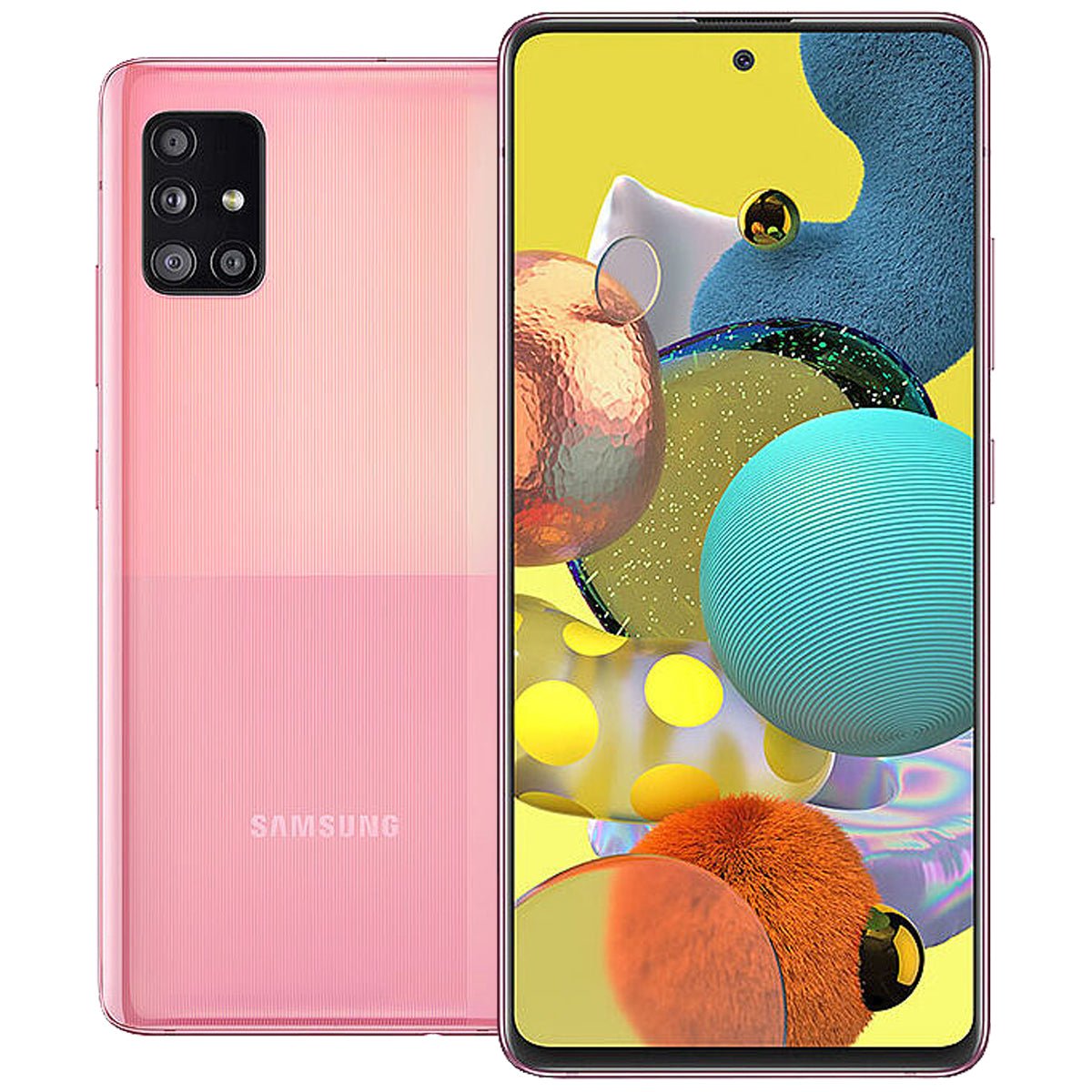 Samsung Galaxy A51 5G GOOD Condition Unlocked Smartphone - RueZone Smartphone Prism Cube Pink 128GB