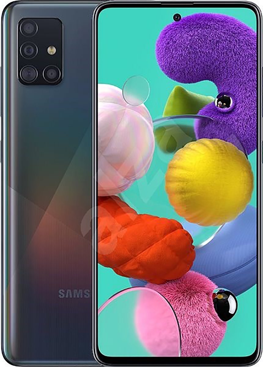 Samsung Galaxy A51 Smartphone Unlocked and Refurbished - RueZone Smartphone Prime Crush Black Pristine 64GB