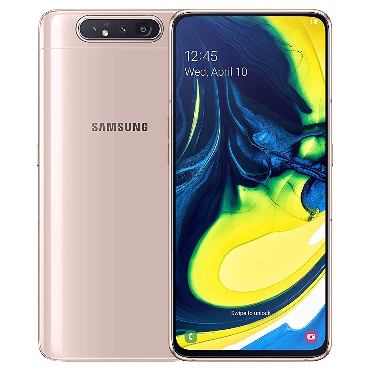 Samsung Galaxy A80 EXCELLENT Condition Refurbished Unlocked - RueZone Smartphone Angel Gold 128GB