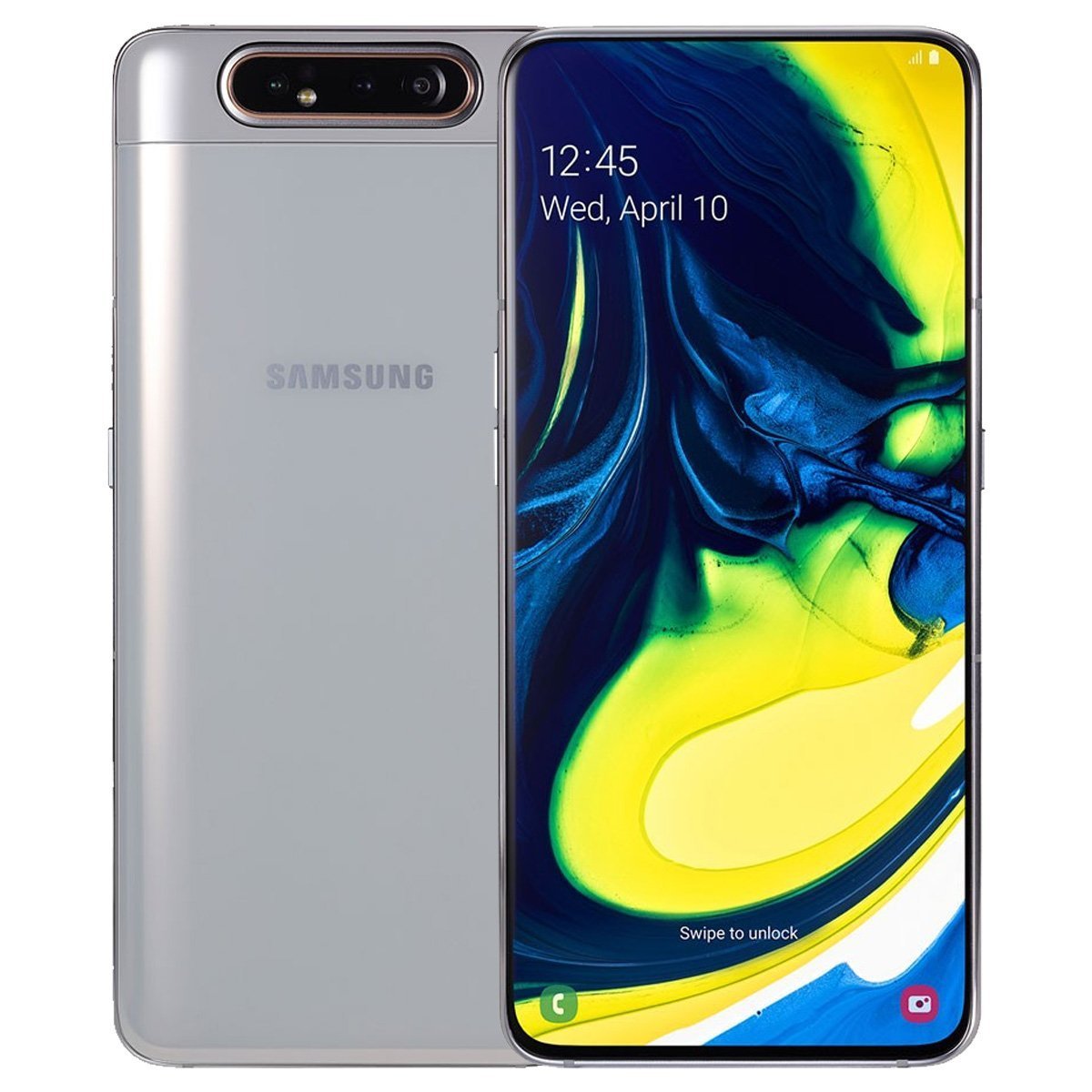 Samsung Galaxy A80 EXCELLENT Condition Refurbished Unlocked - RueZone Smartphone Ghost White 128GB