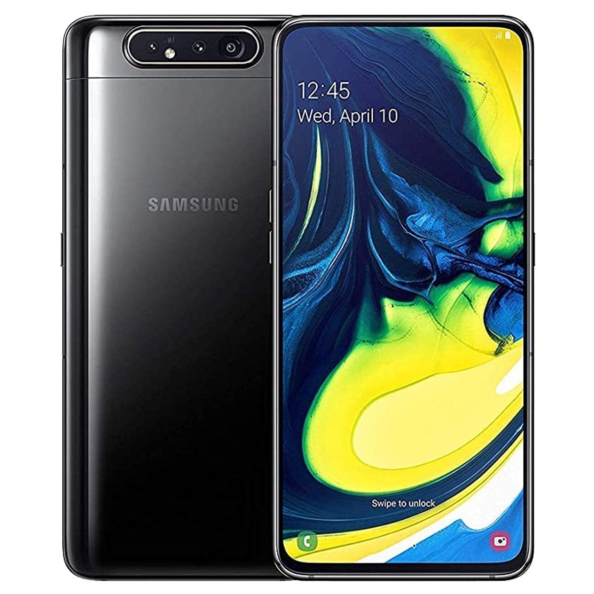 Samsung Galaxy A80 FAIR Condition Refurbished Unlocked - RueZone Smartphone Phantom Black 128GB