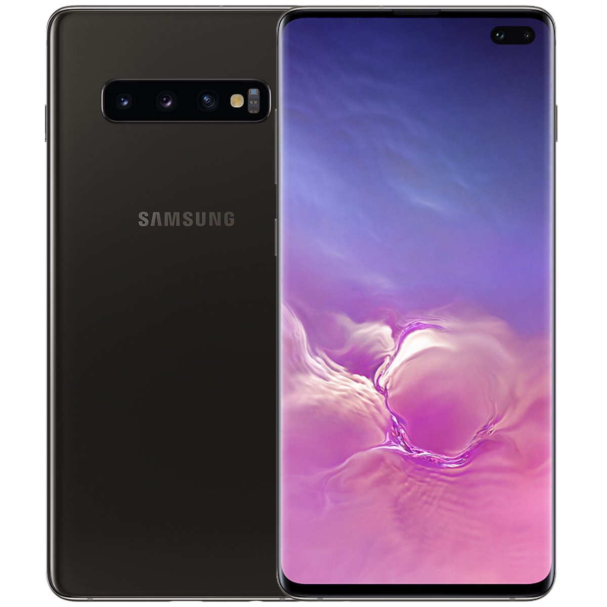 Samsung Galaxy S10 Plus GOOD Condition Refurbished and Unlocked - RueZone Smartphone Ceramic Black 128GB