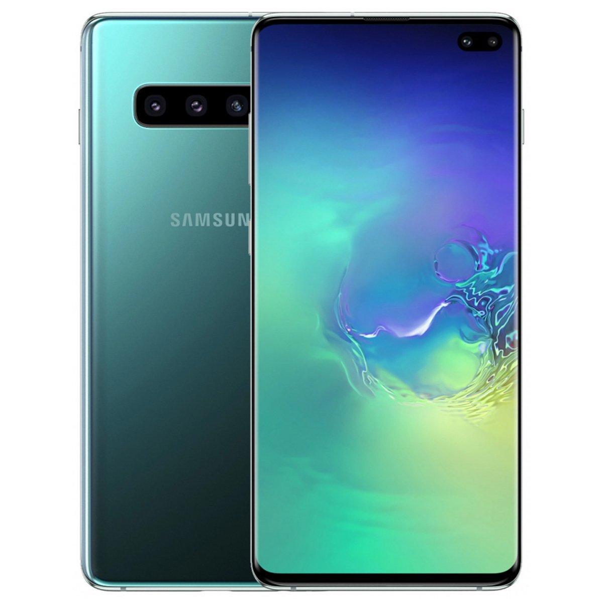 Samsung Galaxy S10 Plus PRISTINE Condition Refurbished and Unlocked - RueZone Smartphone Prism Green 128GB