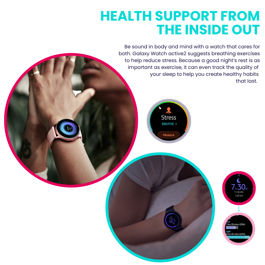 Samsung Galaxy Watch Active2 Pink Gold 40mm Wi-Fi Used Condition