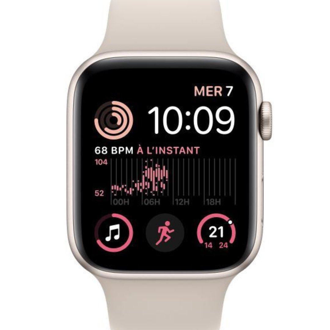 Apple Watch SE 2nd Gen (2022) Refurbished GPS + Cellular - RueZone Smartwatch 40mm Starlight Fair