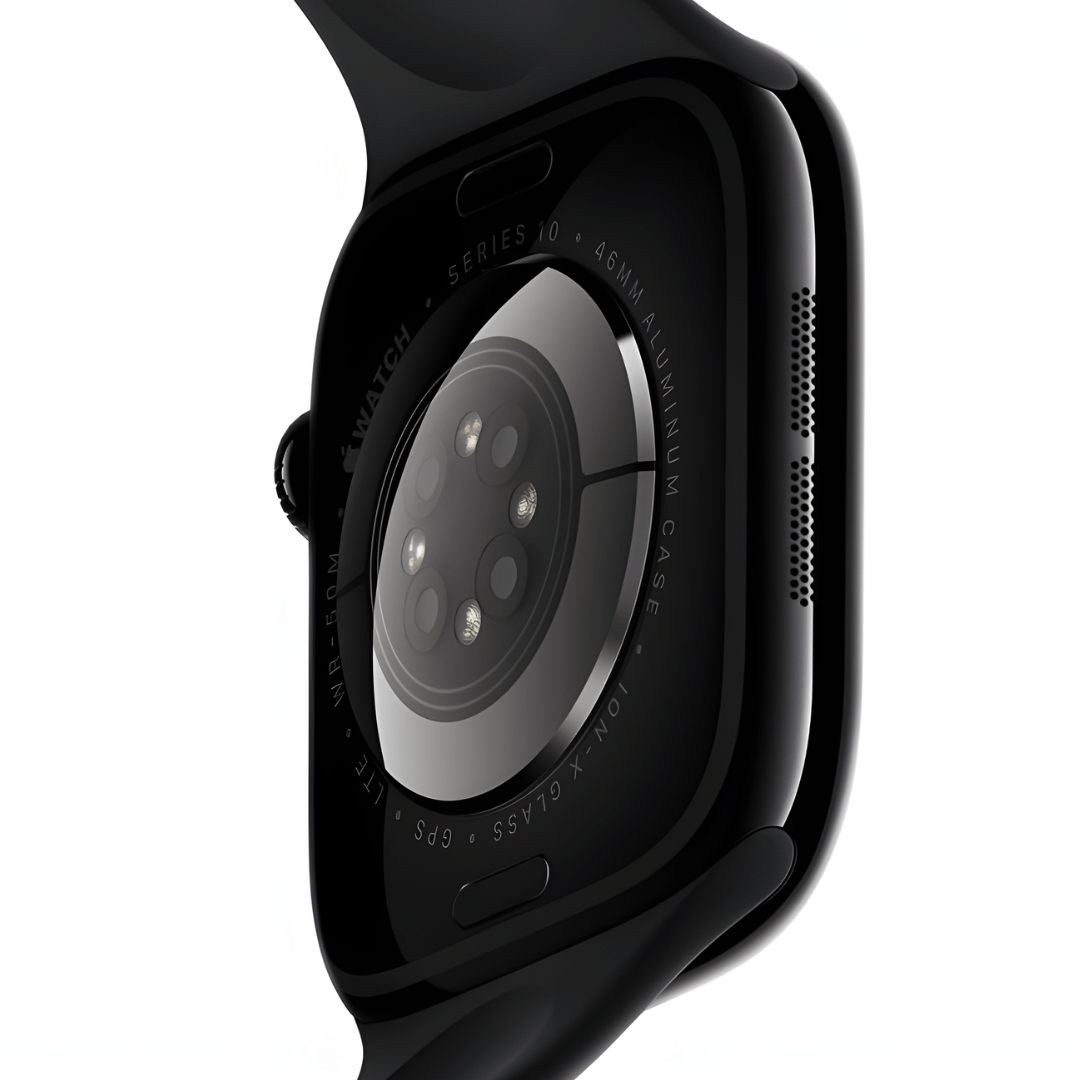Apple Watch Series 10 Aluminum/Titanium GPS + Cellular Refurbished - RueZone Smartwatch 42mm Jet Black Excellent