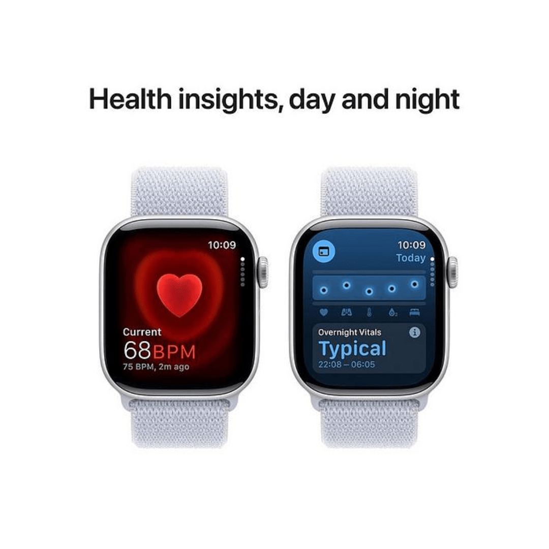 Apple Watch Series 10 Aluminum/Titanium GPS + Cellular Refurbished - RueZone Smartwatch 42mm Jet Black Excellent