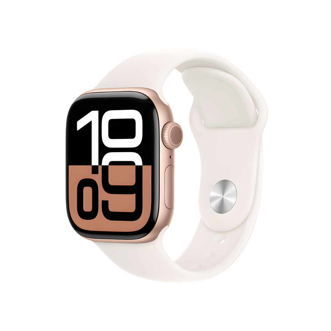 Apple Watch Series 10 Aluminum/Titanium GPS Only Refurbished - RueZone Smartwatch 42mm Rose Gold Fair