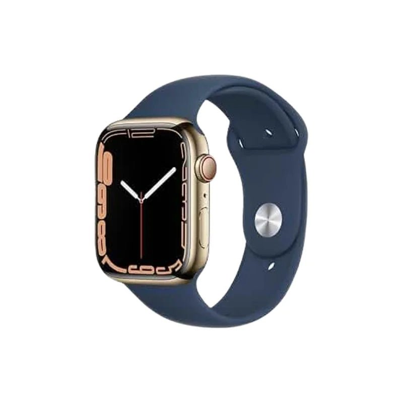 Apple Watch Series 7 Stainless Steel Refurbished GPS + Cellular - RueZone Smartwatch 41mm Gold Fair