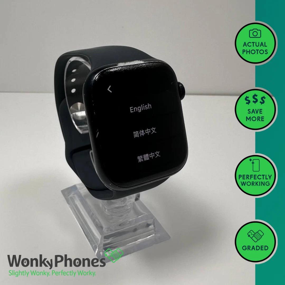Apple Watch Series 8 45mm GPS Midnight Aluminum - 32GB - BH 86% - RueZone Wonky Mobile