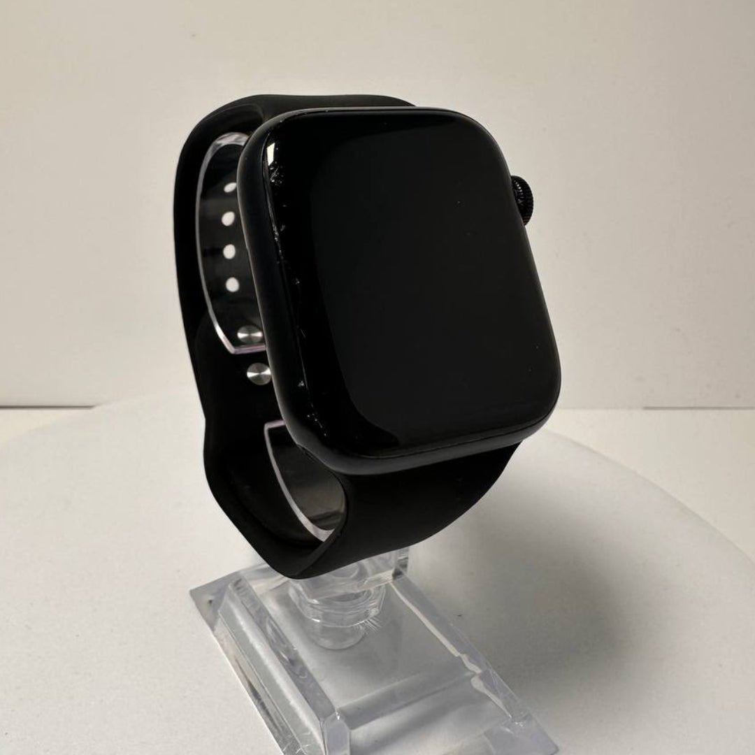 Apple Watch Series 8 45mm GPS Only - 32GB - Midnight - Cracked display - RueZone