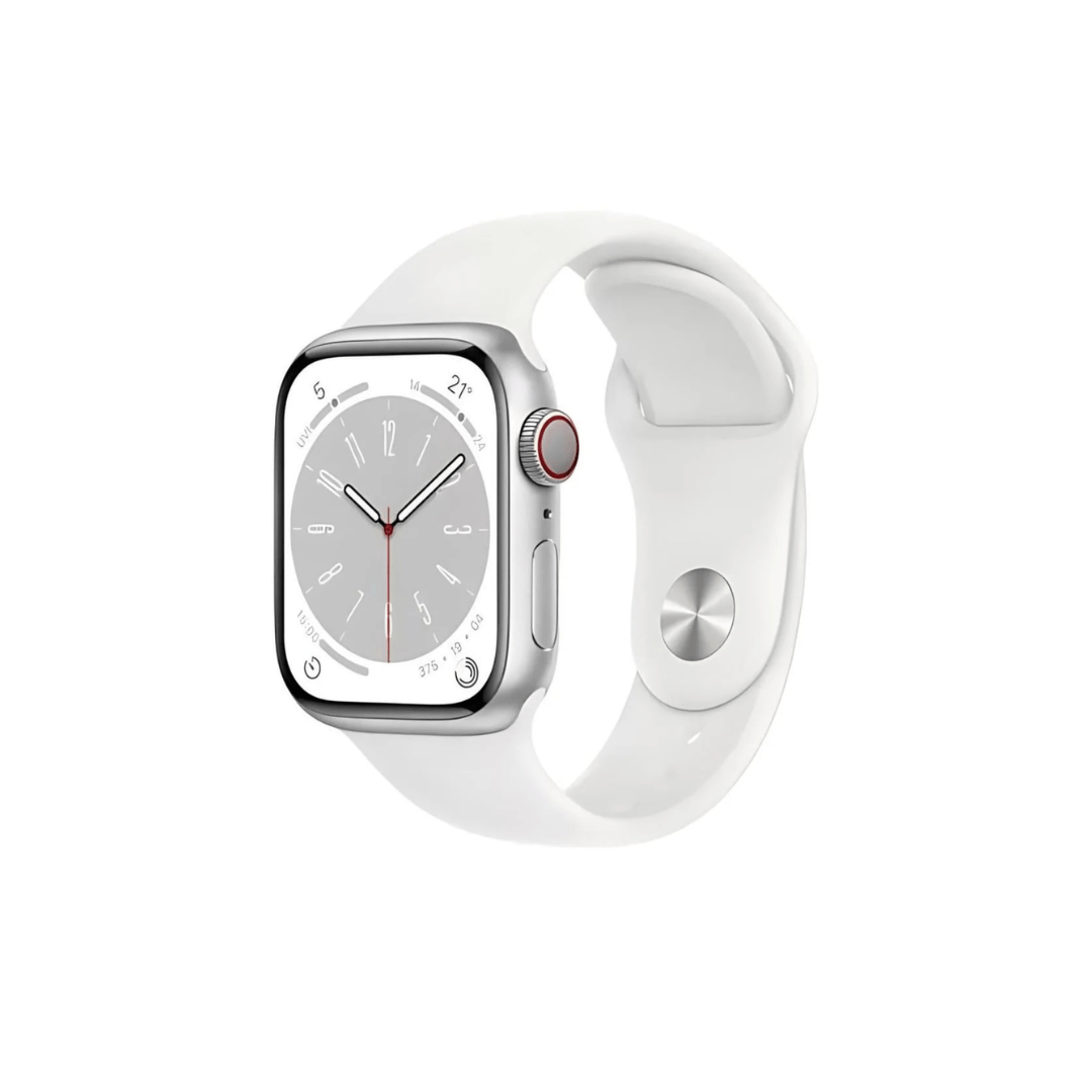 Apple Watch Series 8 Aluminium Refurbished GPS + Cellular - RueZone Smartwatch 41mm Silver Fair