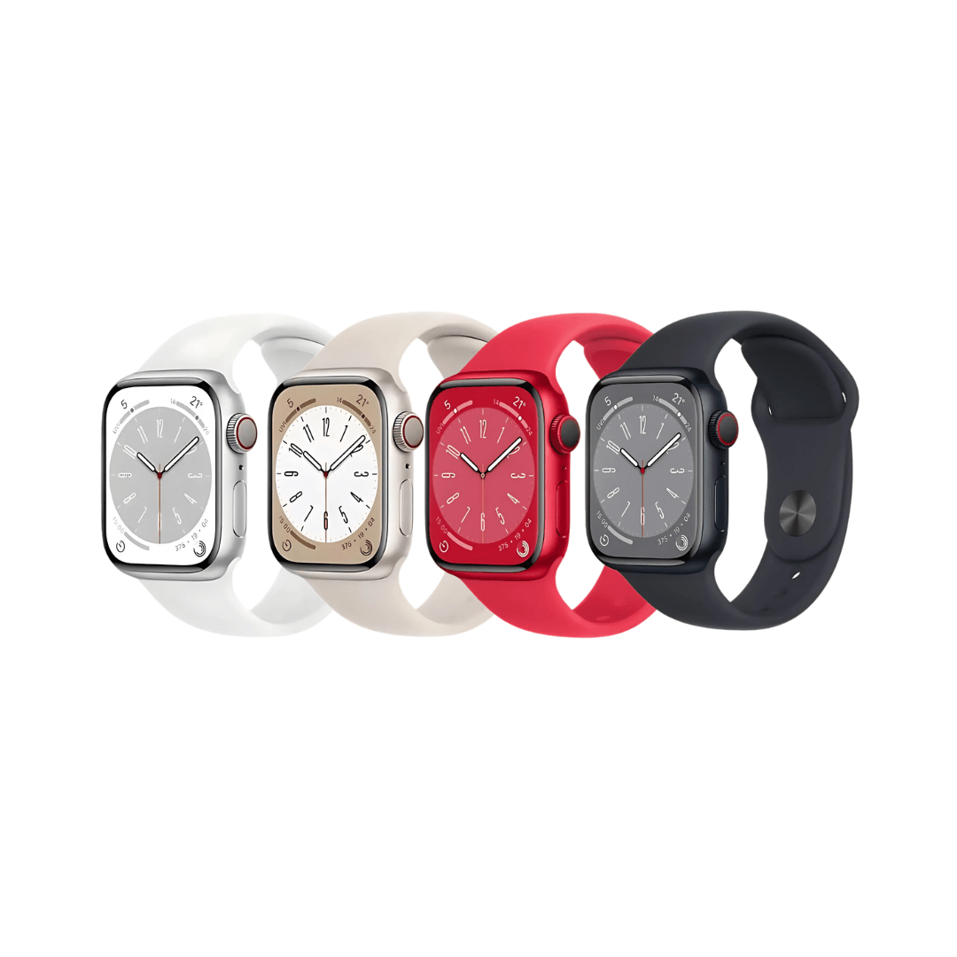 Apple Watch Series 8 Aluminium Refurbished GPS + Cellular - RueZone Smartwatch 41mm Silver Fair