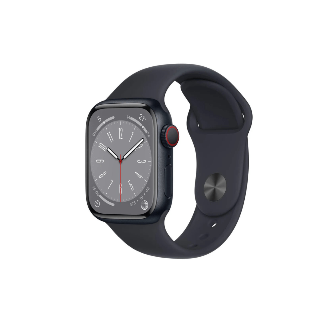 Apple Watch Series 8 Aluminium Refurbished GPS + Cellular - RueZone Smartwatch 41mm Midnight Fair