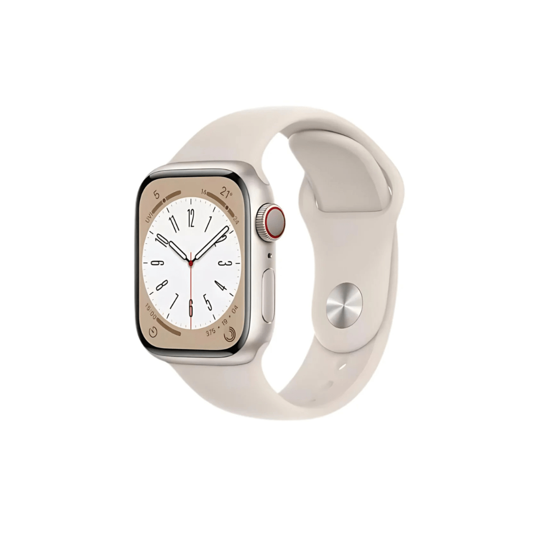 Apple Watch Series 8 Aluminium Refurbished GPS + Cellular - RueZone Smartwatch 41mm Starlight Fair