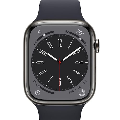 Apple Watch Series 8 Aluminium Refurbished GPS Only - RueZone Smartwatch 41mm Midnight Excellent