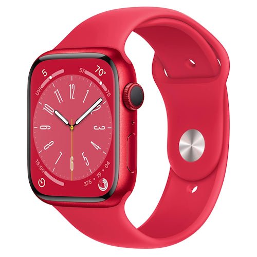 Apple Watch Series 8 Aluminium Refurbished GPS Only - RueZone Smartwatch 45mm Red Good