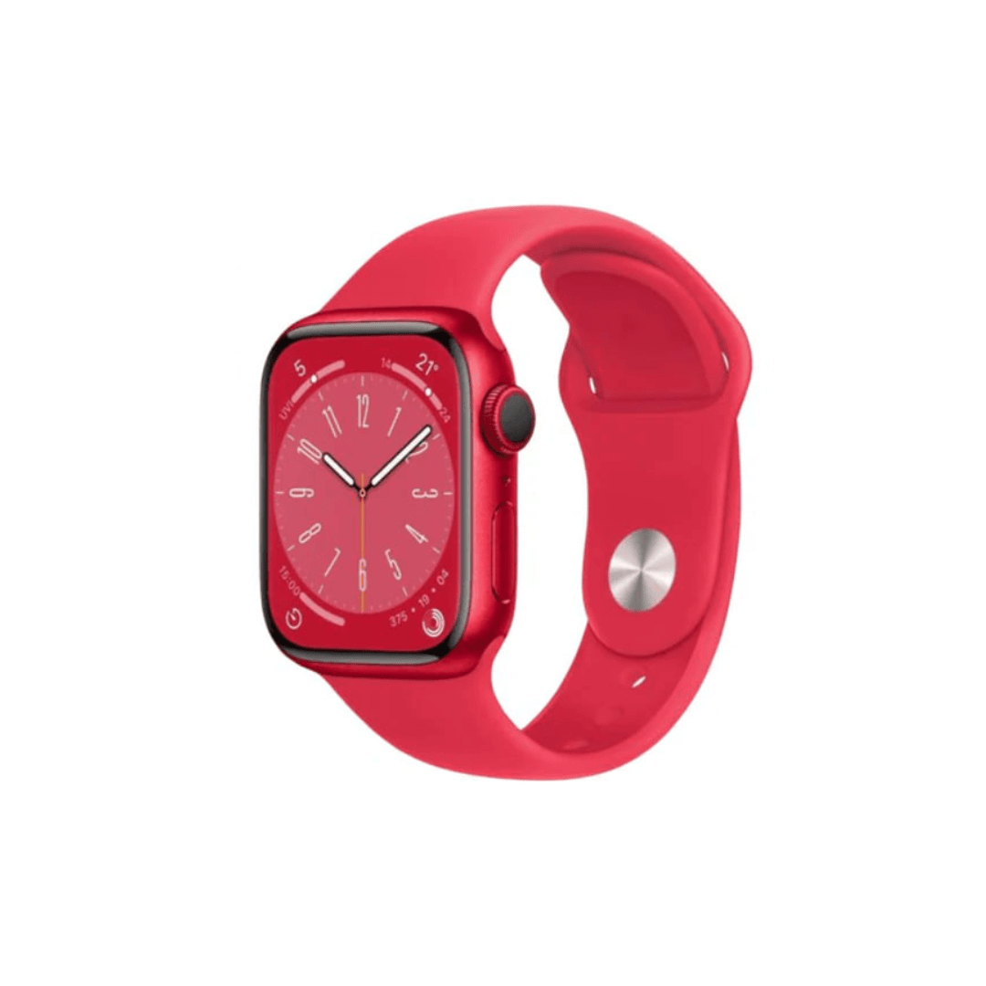 Apple Watch Series 8 Aluminium Refurbished GPS Only - RueZone Smartwatch 41mm Red Fair