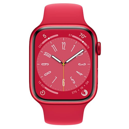 Apple Watch Series 8 Aluminium Refurbished GPS Only - RueZone Smartwatch 45mm Red Good