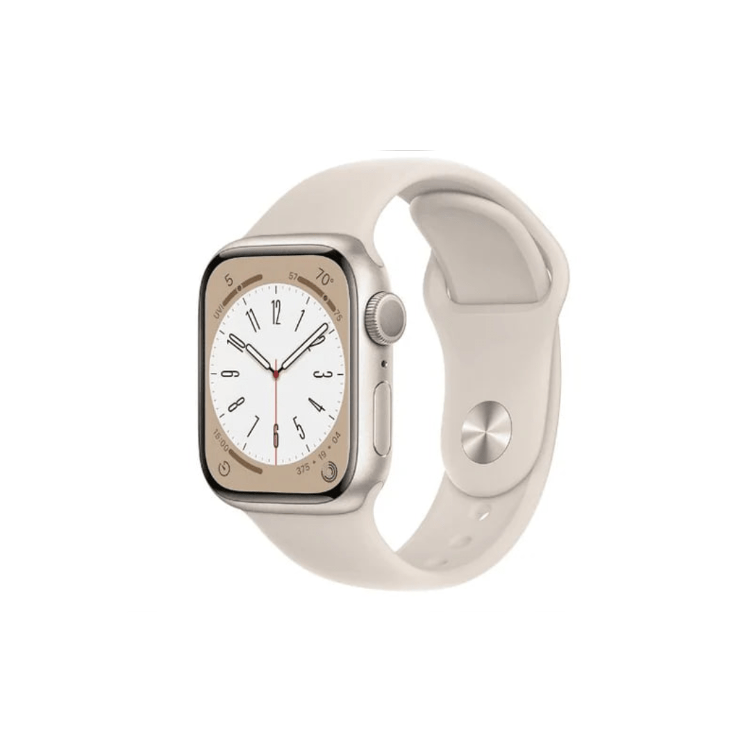 Apple Watch Series 8 Aluminium Refurbished GPS Only - RueZone Smartwatch 41mm Starlight Fair