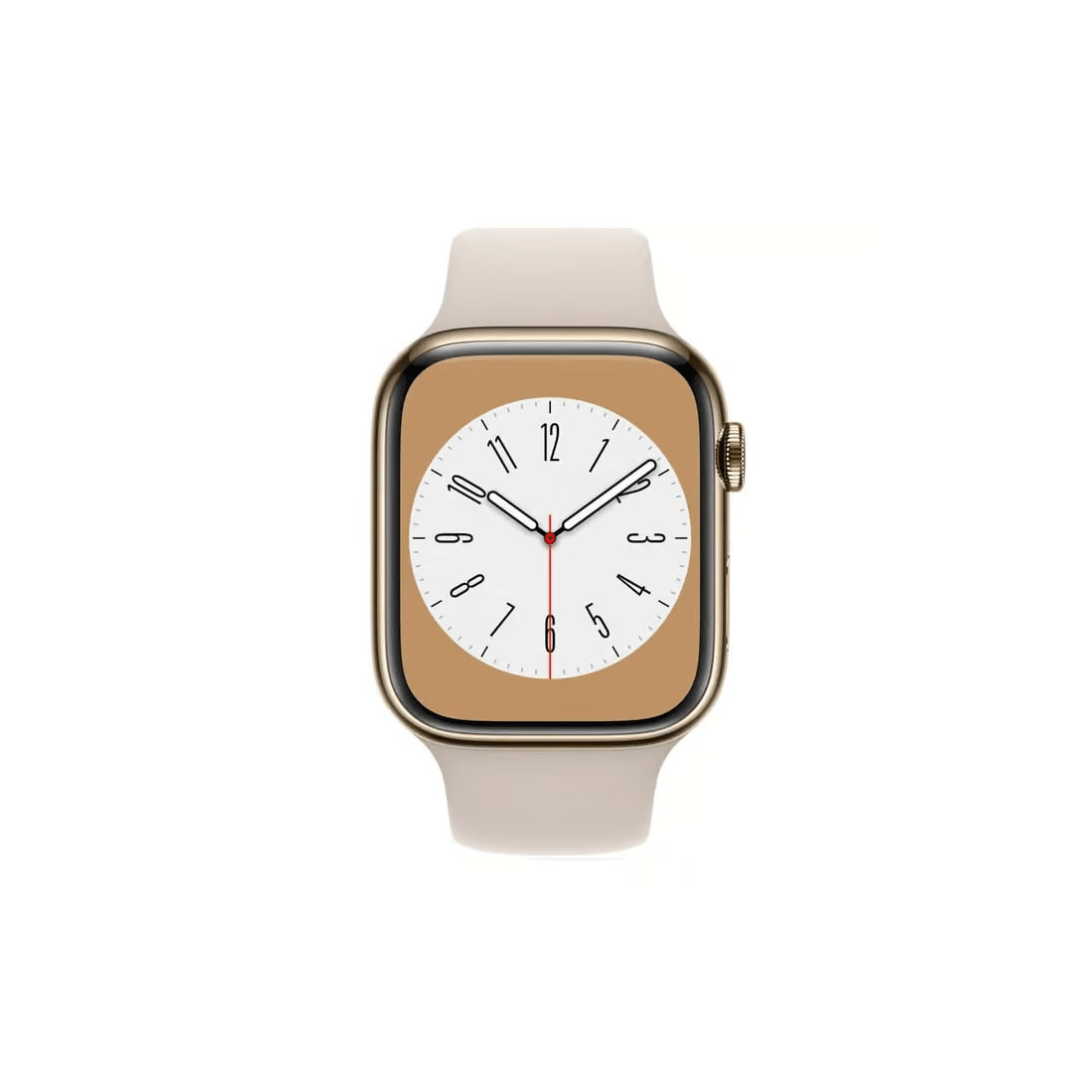Apple Watch Series 8 Stainless Steel Refurbished GPS + Cellular - RueZone Smartwatch 41mm Stainless Steel Silver Fair