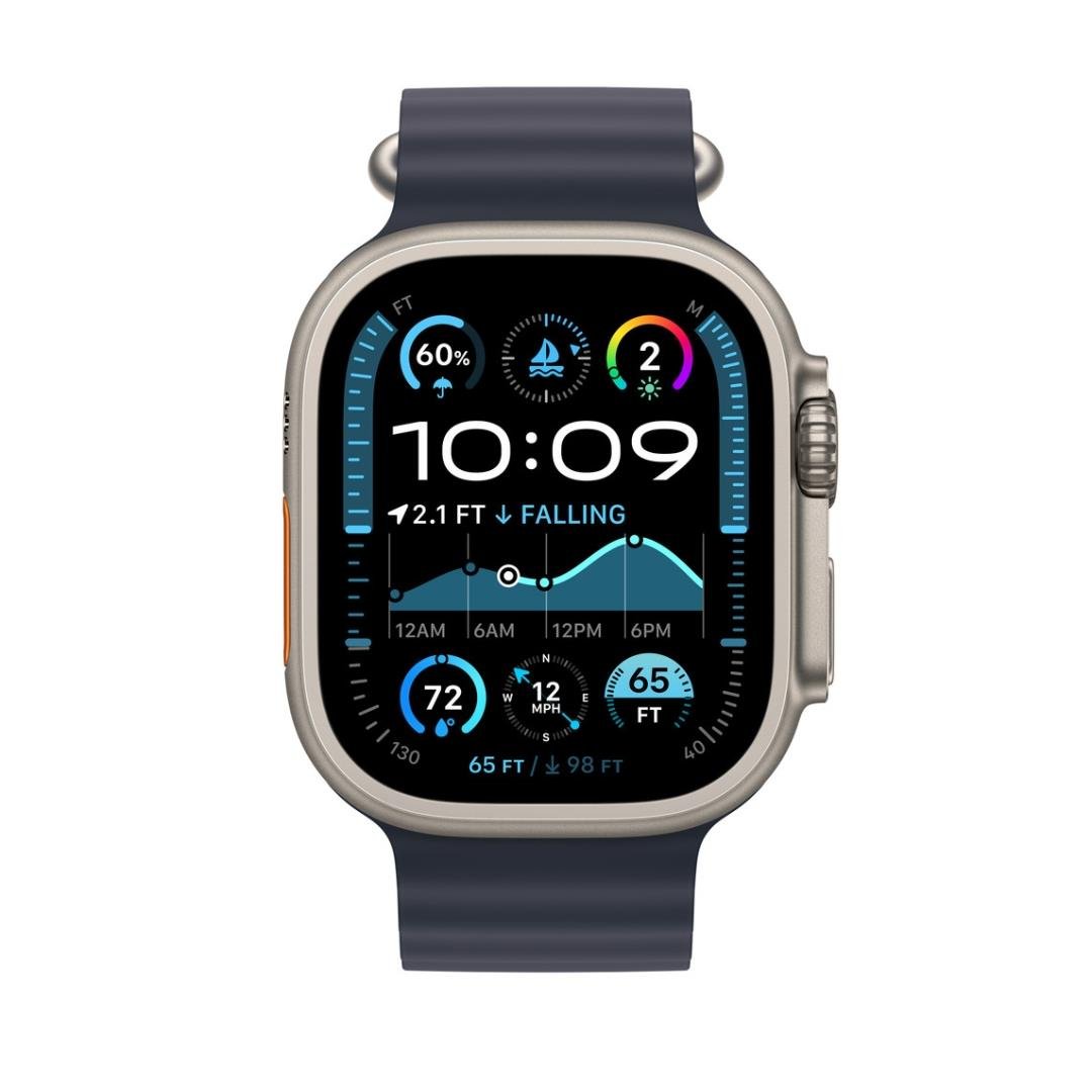 Apple Watch Ultra 2 (49mm) Titanium - Grade A + FREE Magnetic Wireless Charger Bundle - RueZone Smartwatch