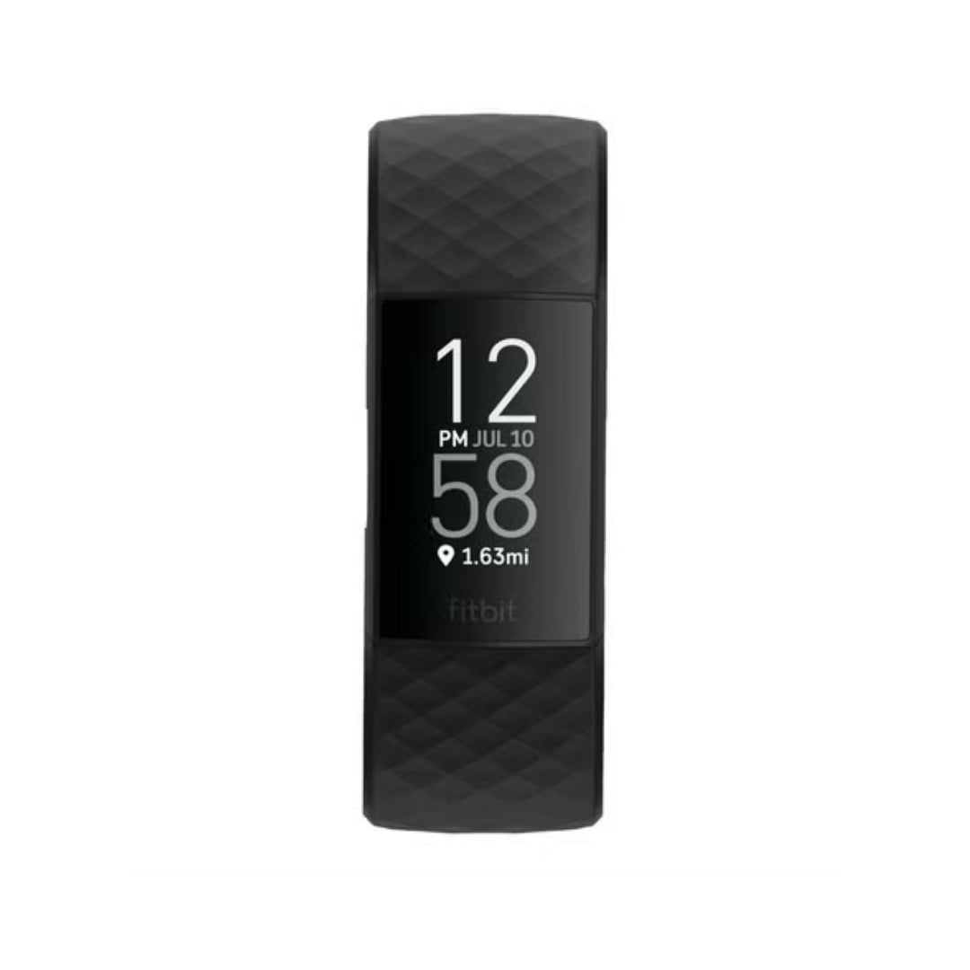 Fitbit Charge 4 Black GPS Fitness Tracker Refurbished Good - RueZone Smartwatch