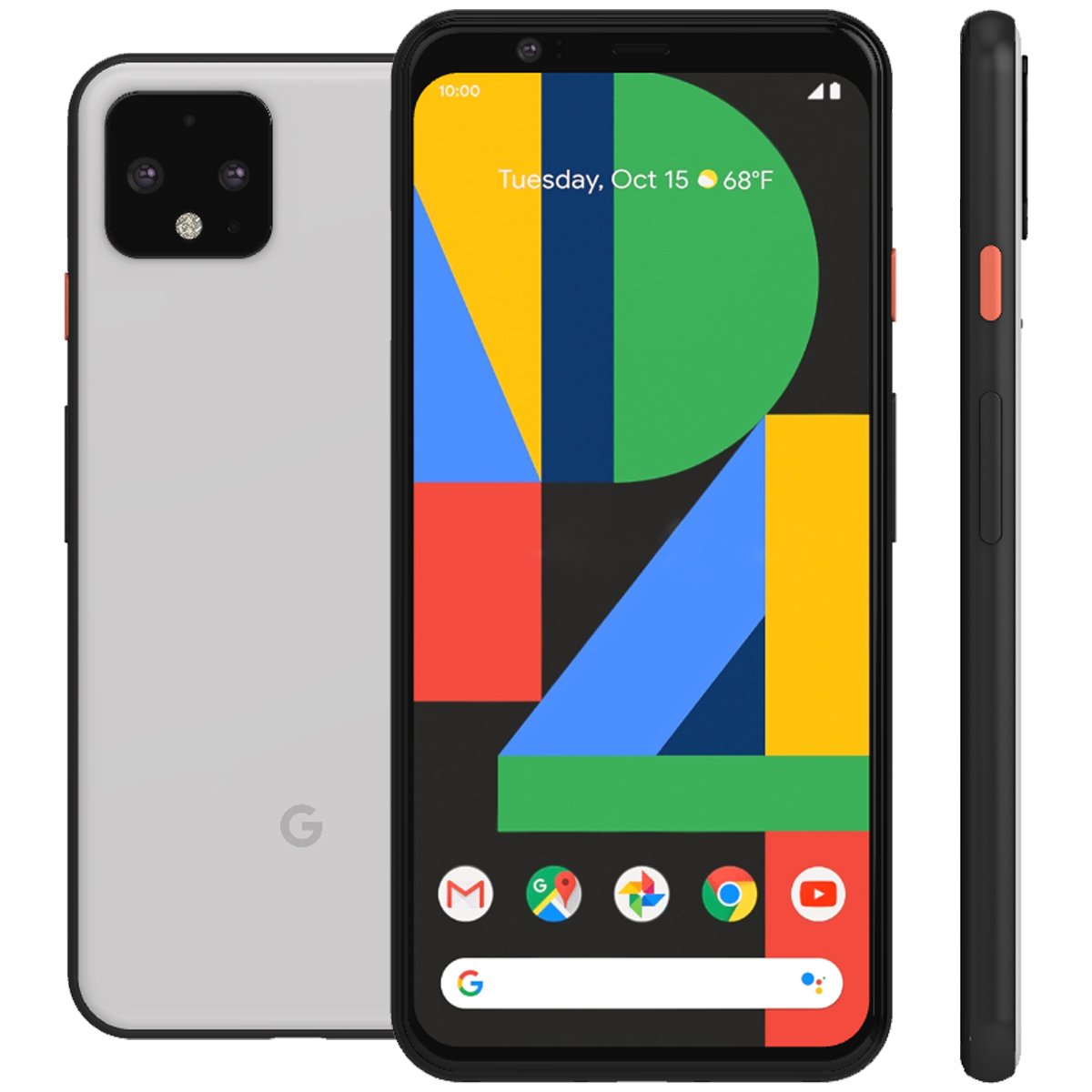 Google Pixel 4 Refurbished Unlocked - RueZone Smartphone Fair 64GB Clearly White