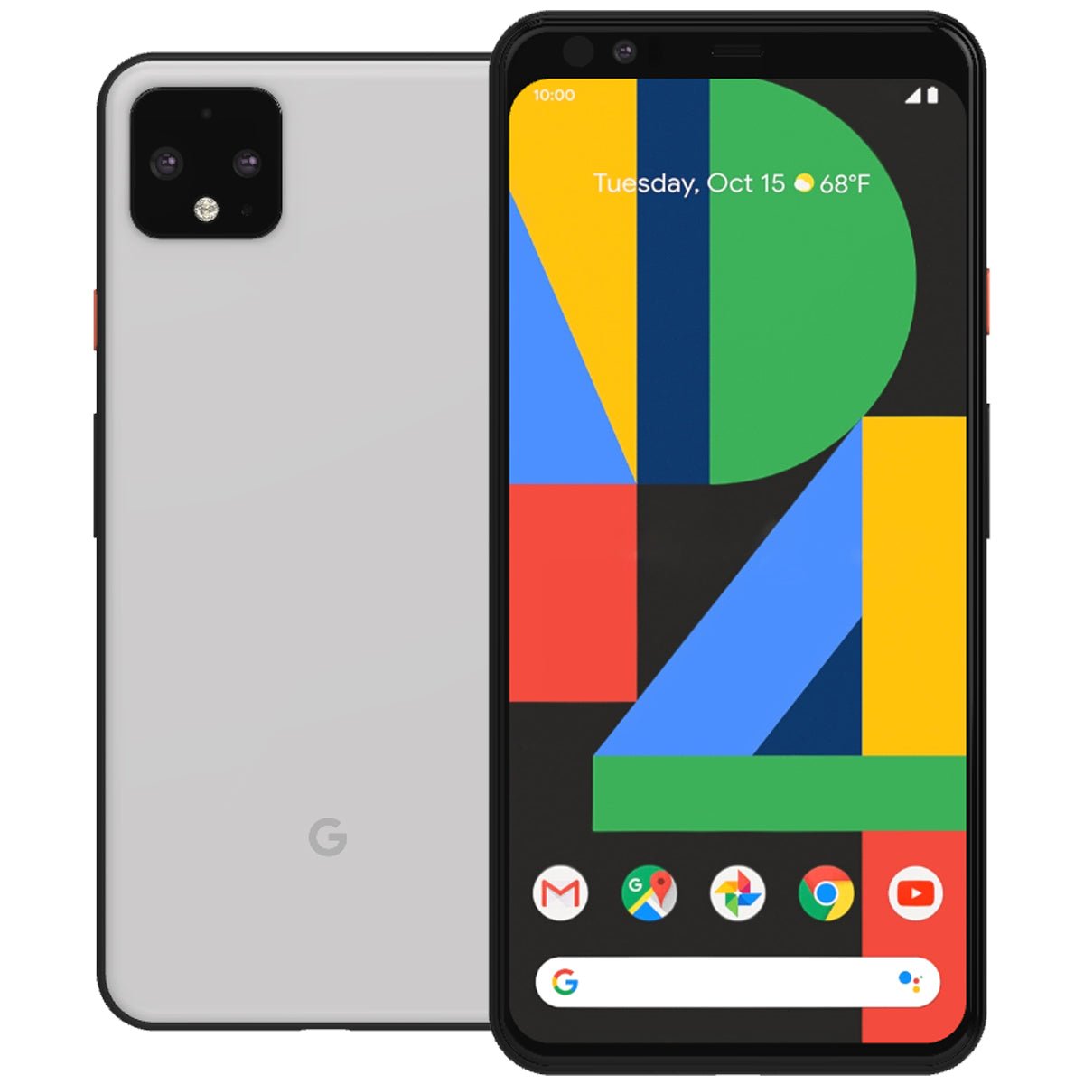 Google Pixel 4 XL Refurbished Unlocked - RueZone Smartphone Fair 64GB Clearly White