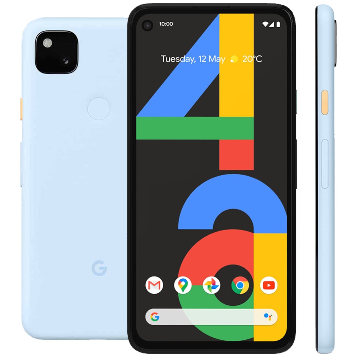 Google Pixel 4a Refurbished Unlocked - RueZone Smartphone Fair 128GB Barely Blue
