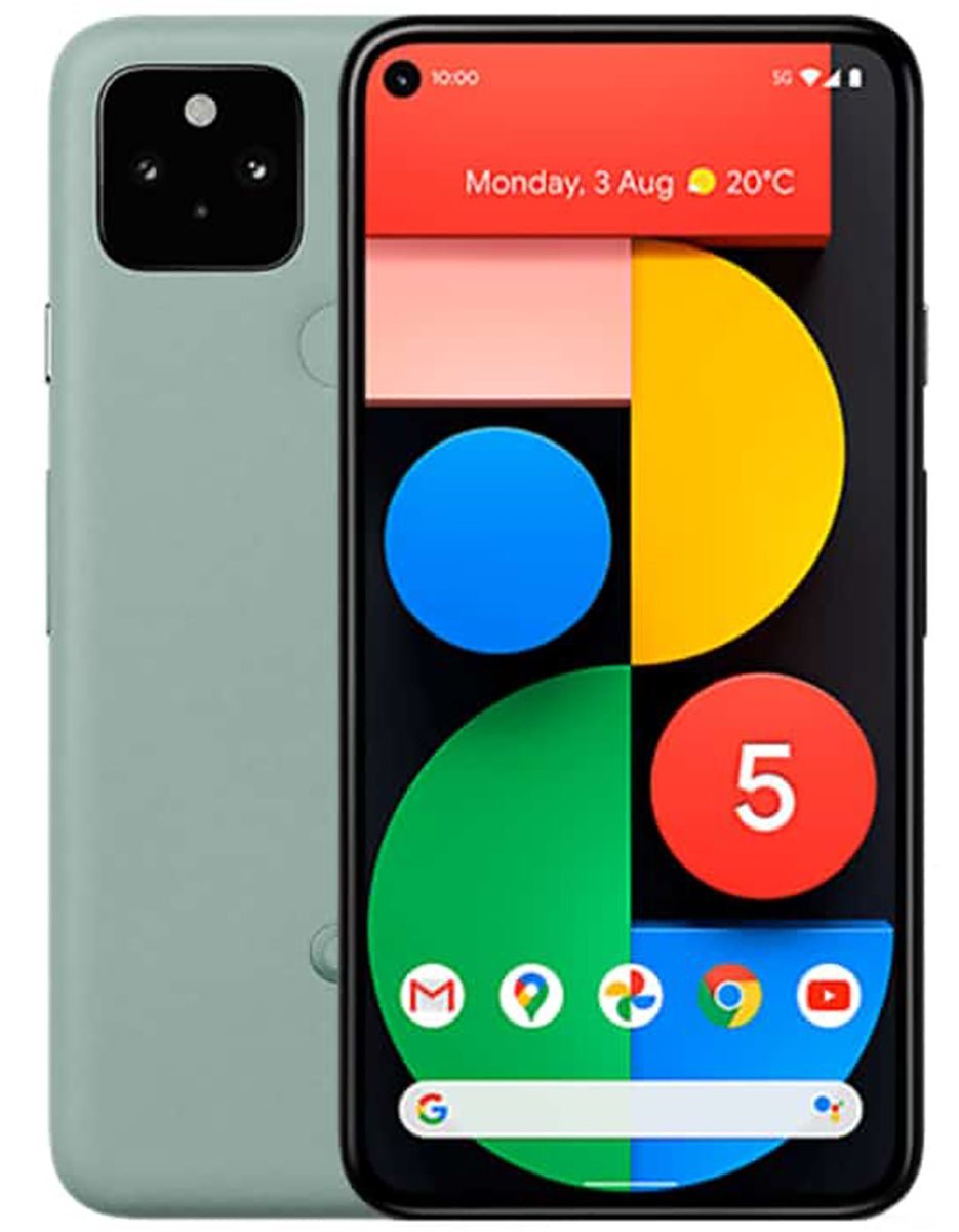 Google Pixel 5 Refurbished Unlocked - RueZone Smartphone Fair 128GB Sorta Sage
