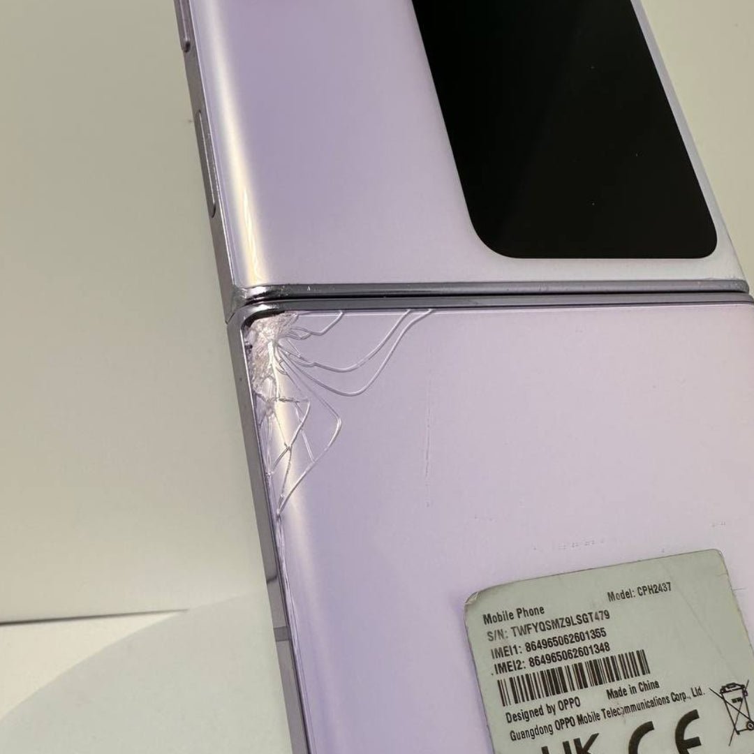 OPPO Find N2 Flip - 256GB - Moonlight Purple - Cracked Back - RueZone