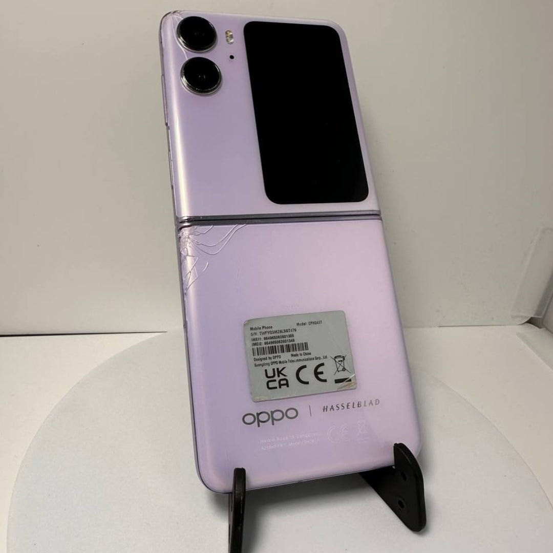 OPPO Find N2 Flip - 256GB - Moonlight Purple - Cracked Back - RueZone