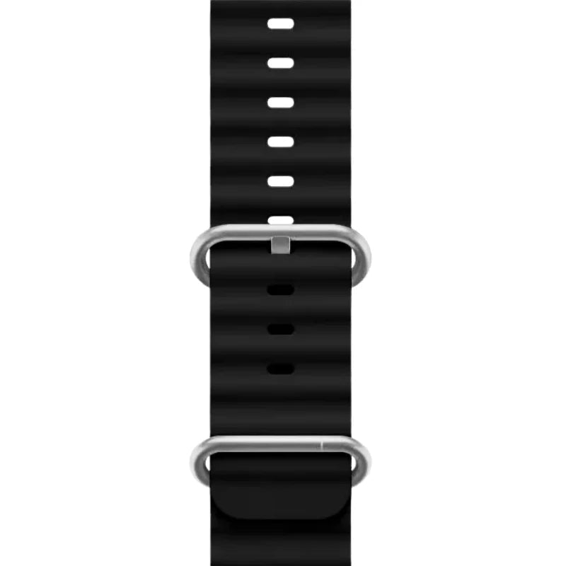 Replacement Silicone Black Ocean Band - RueZone Apple Watch Straps