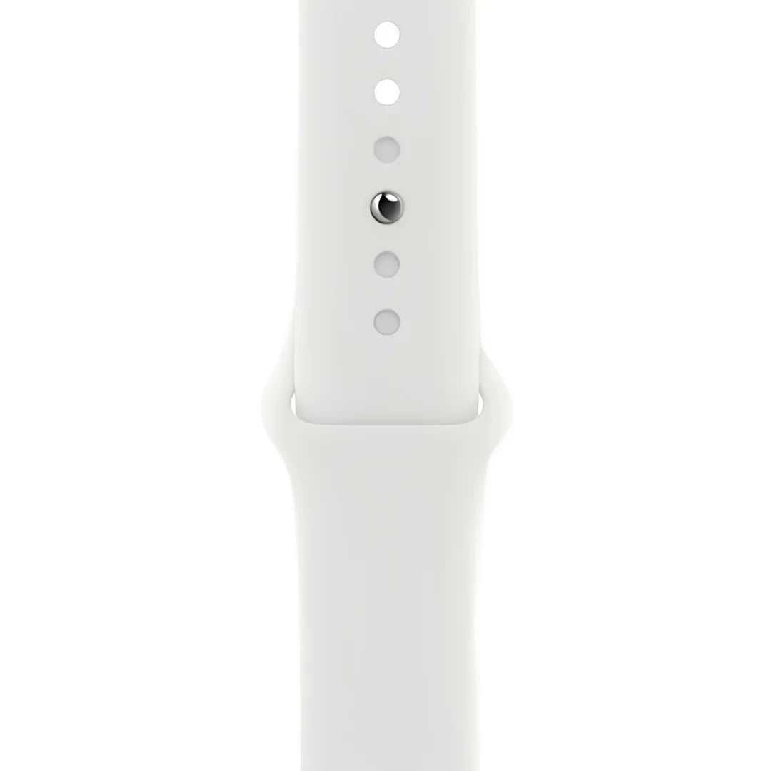 Replacement Silicone White Sports Band - RueZone Apple Watch Straps 38/40/41mm S/M