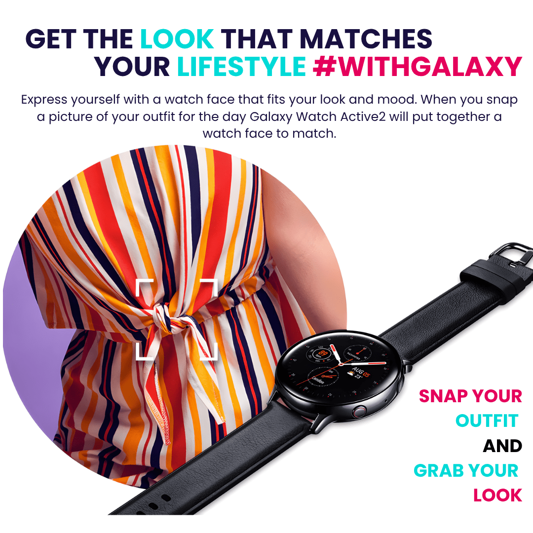Samsung Galaxy Watch Active2 Pink Gold 40mm Wi - Fi Used Condition - RueZone Smartwatch Pink Gold
